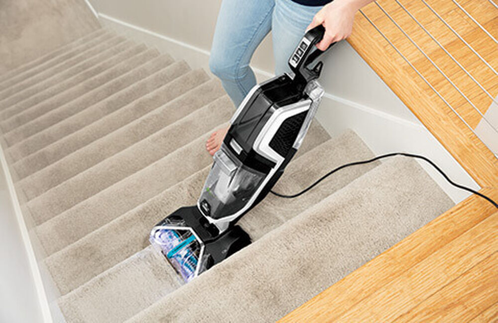 how to clean carpet on stairs